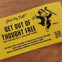Card: Get Out Of Thinking Free created to unleash debate on campus