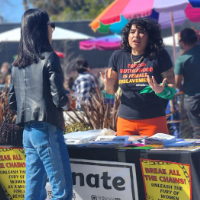 Revcoms in Los Angeles at the huge international art event called Frieze.