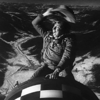 Slim Pickens Riding the Bomb in Dr. Strangelove