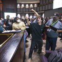 June 6, 2023, the Atlanta City Council vote to approve Cop City was met by the outrage of hundreds inside City Hall that echoed through the building: “Stop Cop City!”