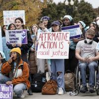 Affirmative Action rally at Supreme Court