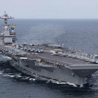 The “USS Gerald R. Ford” sails inside the Arctic Circle, under NATO command.