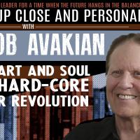 Poster for Bob Avakian Heart & Soul and Hardcore for Revolution
