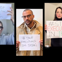 Some of the supporters of the January 25 hunger strike by women prisoners at Evin prison. (Credit Instagram: @narges_mohamadi_51)