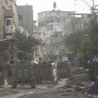 Israeli security forces invade Tulkarem refugee camp in West Bank, January 17, 2024.