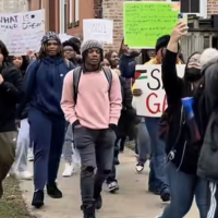 Chicago high school walkout for Palestine, February 2, 2024.