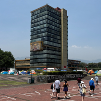 The encampment at the National Autonomous University of Mexico began on May 2. (Photos: Twitter @lesternare)
