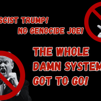 No Fascist Trump! No Genocide Joe! The Whole Damn System’s Got To Go!