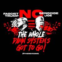 No fascist Trump. No genocide Joe. The whole damn systems got to go!