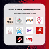 A joint statement by ten Iranian or Afghan groups against war between Israel and the Islamic Republic.