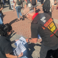 Revcoms in Sproul Plaza, UC Berkeley.