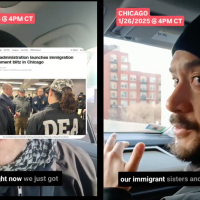 THE REVCOM CORPS For The Emancipation Of Humanity on on the ground as ICE raids begin in Chicago.