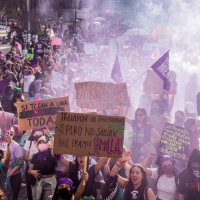 Demonstration on March 8, 2023, Mexico City.