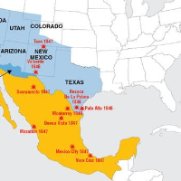 Map: Theft of Mexico by U.S.