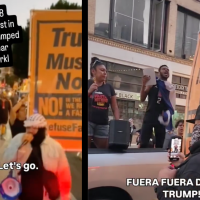 On Friday, August 8, 150 people marched in the streets of Los Angeles from the Home Depot in MacArthur Park, where “Operation Trojan Horse” took place.