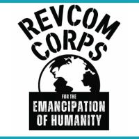 Pamphlet from the REVCOM CORPS For The Emancipation Of Humanity, August 2025.