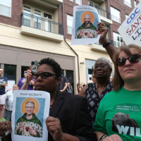 After Monarez was fired, hundreds of CDC workers gathered outside the agency’s headquarters in Atlanta to express support for those officials.