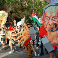 New York City, protest at UN, September 26, 2025.