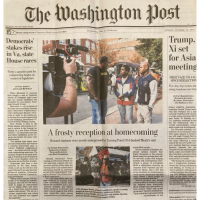 Front page of The Washington Post, 10/26/25