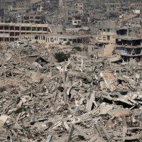 Shijaiya neighborhood of Gaza City totally destroyed, November 5, 2025.