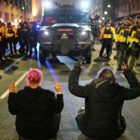Protest in Minneapolis, January 9, 2026