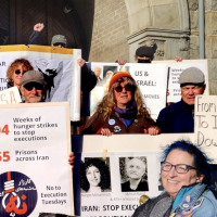 Morning vigil outside the Unitarian Universalist Society of San Francisco, January 28, 2026.