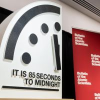“Doomsday clock,” Bulletin of the Atomic Scientists