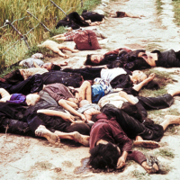 Villagers massacred by U.S. Army troops at My Lai in Vietnam, March 16, 1968.