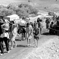 Some of the 750,000 Palestinians driven from Palestine in 1948.