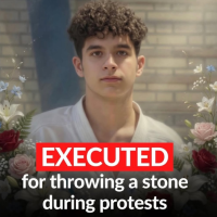Executed for throwing a stone during protests